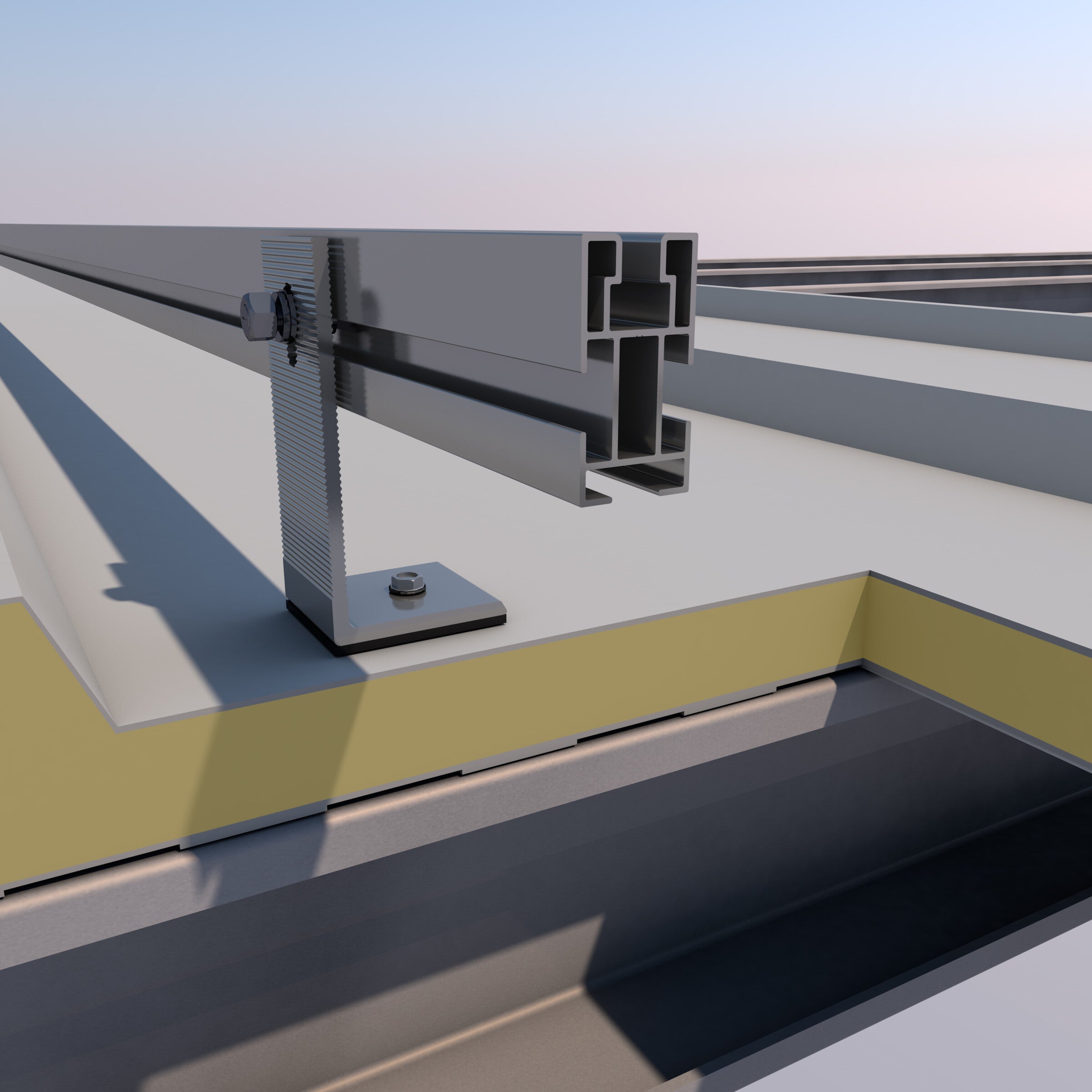 Sunfer 03V solar panel mount