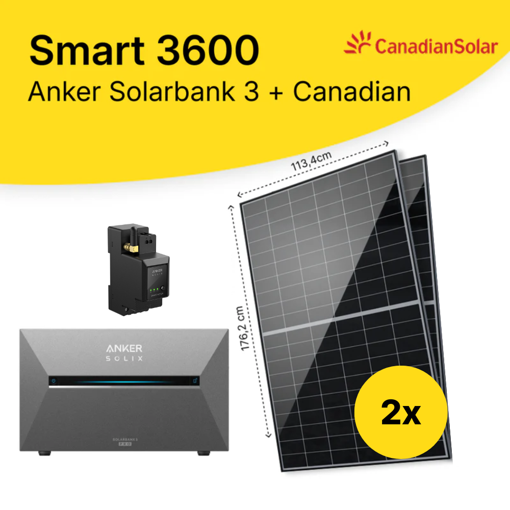 Solar Kit Smart 3600 (Anker Solarbank 3 Pro + Canadian Solar)
