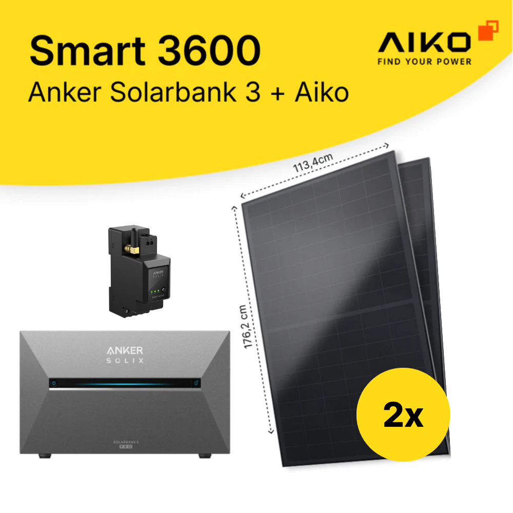 Solar Kit Smart 3600 (Anker Solarbank 3 Pro + Aiko)