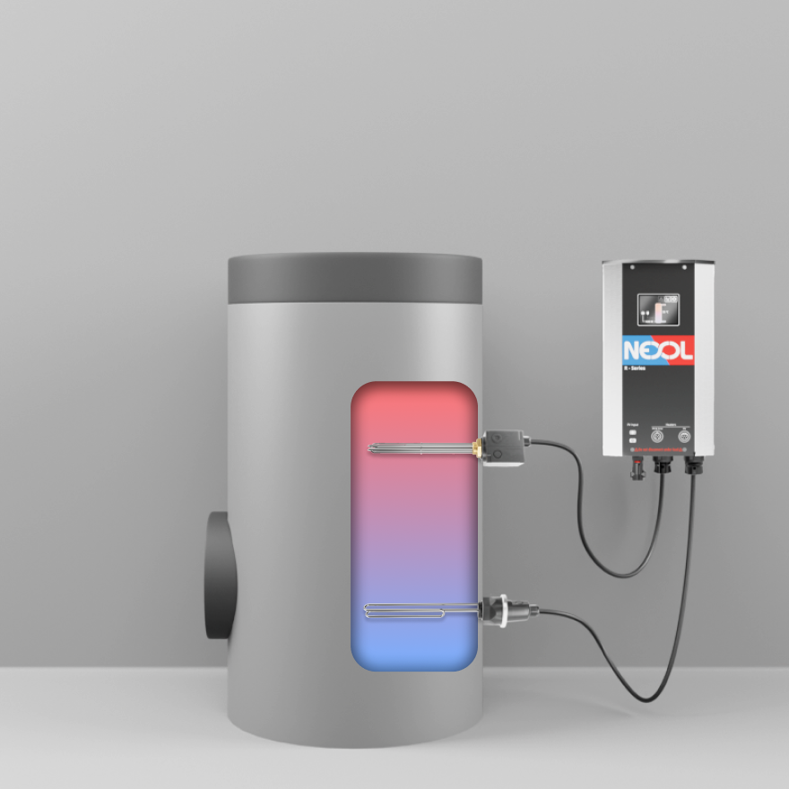 200L solar energy boiler for residential use – Caldera solar de 200L para uso residencial