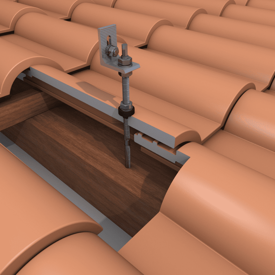 Tile roof mount