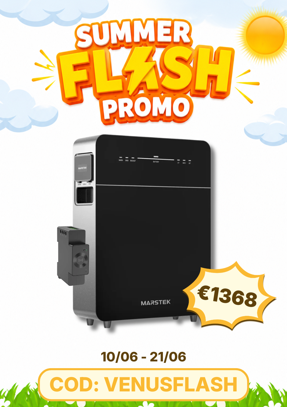 Batterie solaire Marstek Venus E 3.0 - 5.12 kWh