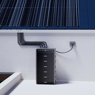 All-in-one solar battery for home energy storage, integrated with inverter and smart system