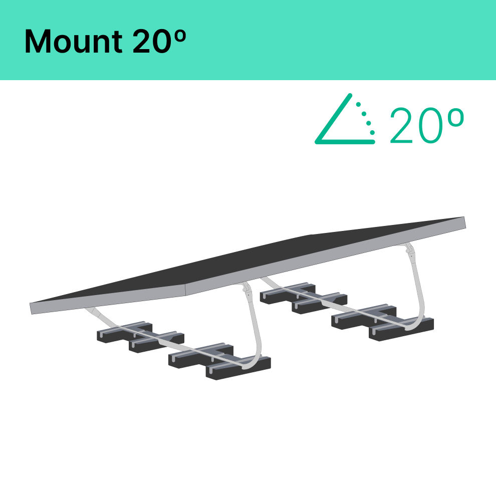 Robinsun Performance - Mount 20º - Solar Panel support