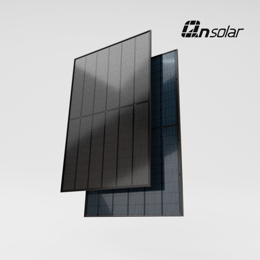 QN Solar Full Black TOPCon Bifacial Half-Cell 420 Wp Solar Panel