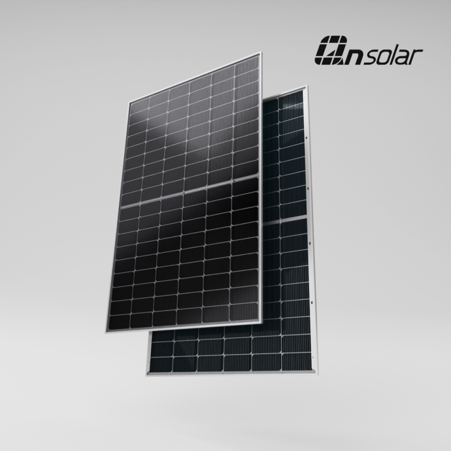 QN Solar Silver Frame TOPCon Bifacial Half-Cell 440 Wp Solar Panel