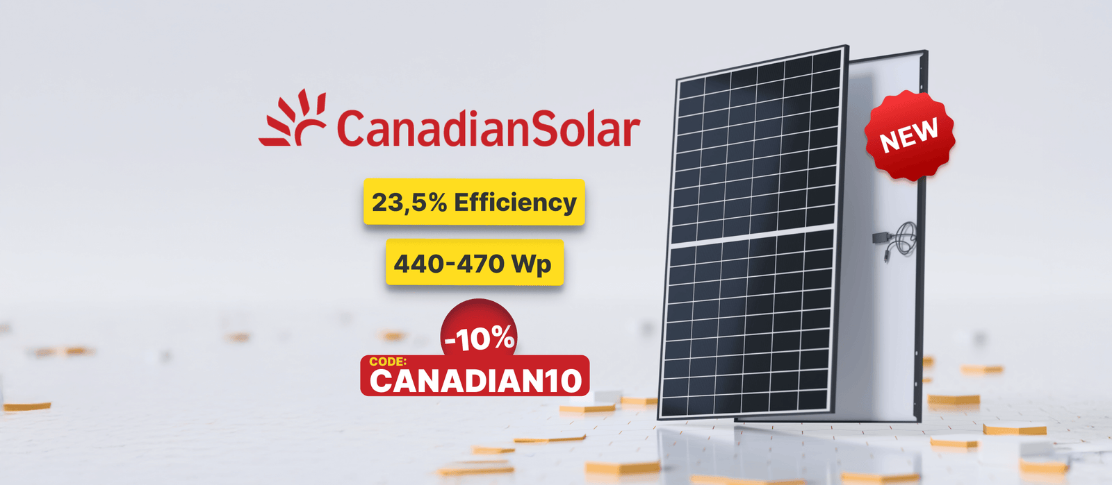 Nouveau Panneau Canadian Solar